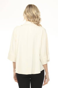 Joseph Ribkoff - Surplice Blouson 3/4 Sleeve Top