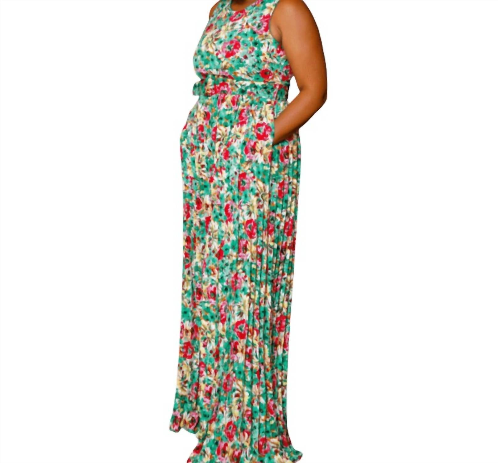 Mulla - Pleated Floral Jumpsuit