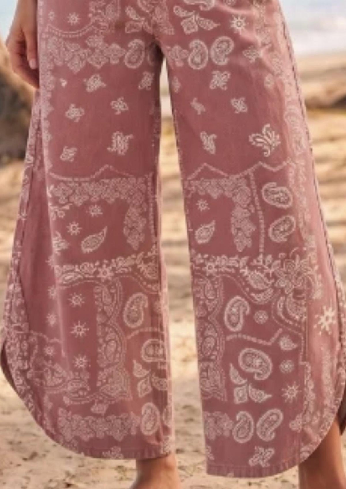 Lovlov - Tulip Wide Leg Relaxed Fit Washed Denim Pants