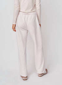 Sundry Straight Drawstring Pant in oyster - women's pants - detail view