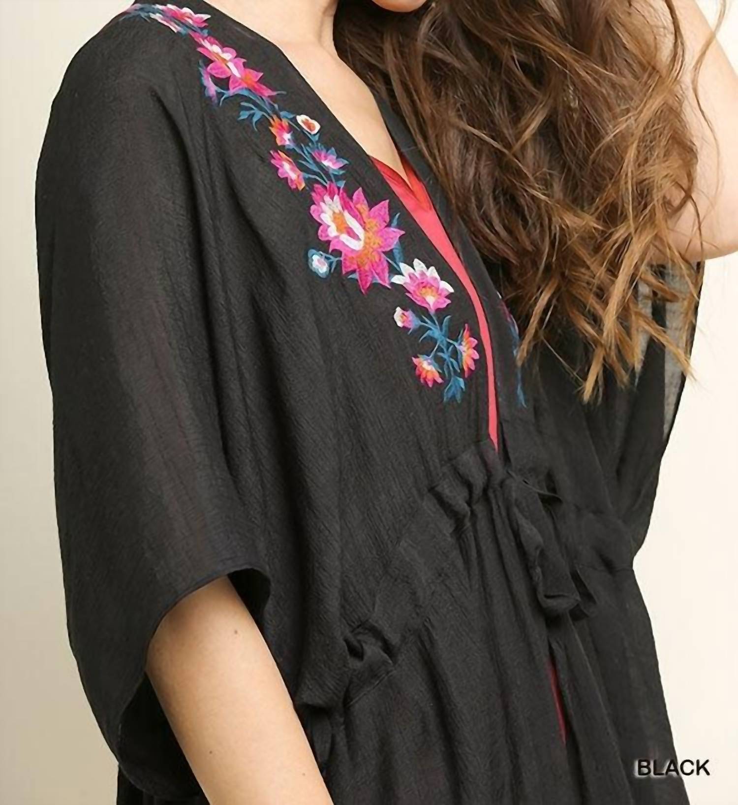 Umgee - Floral Embroided Kimono