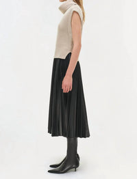 Simkhai - Kezia Vegan Leather Midi Skirt