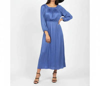 Bcbgmaxazria - Thee Quarter Sleeve Ruffle Midi Dress
