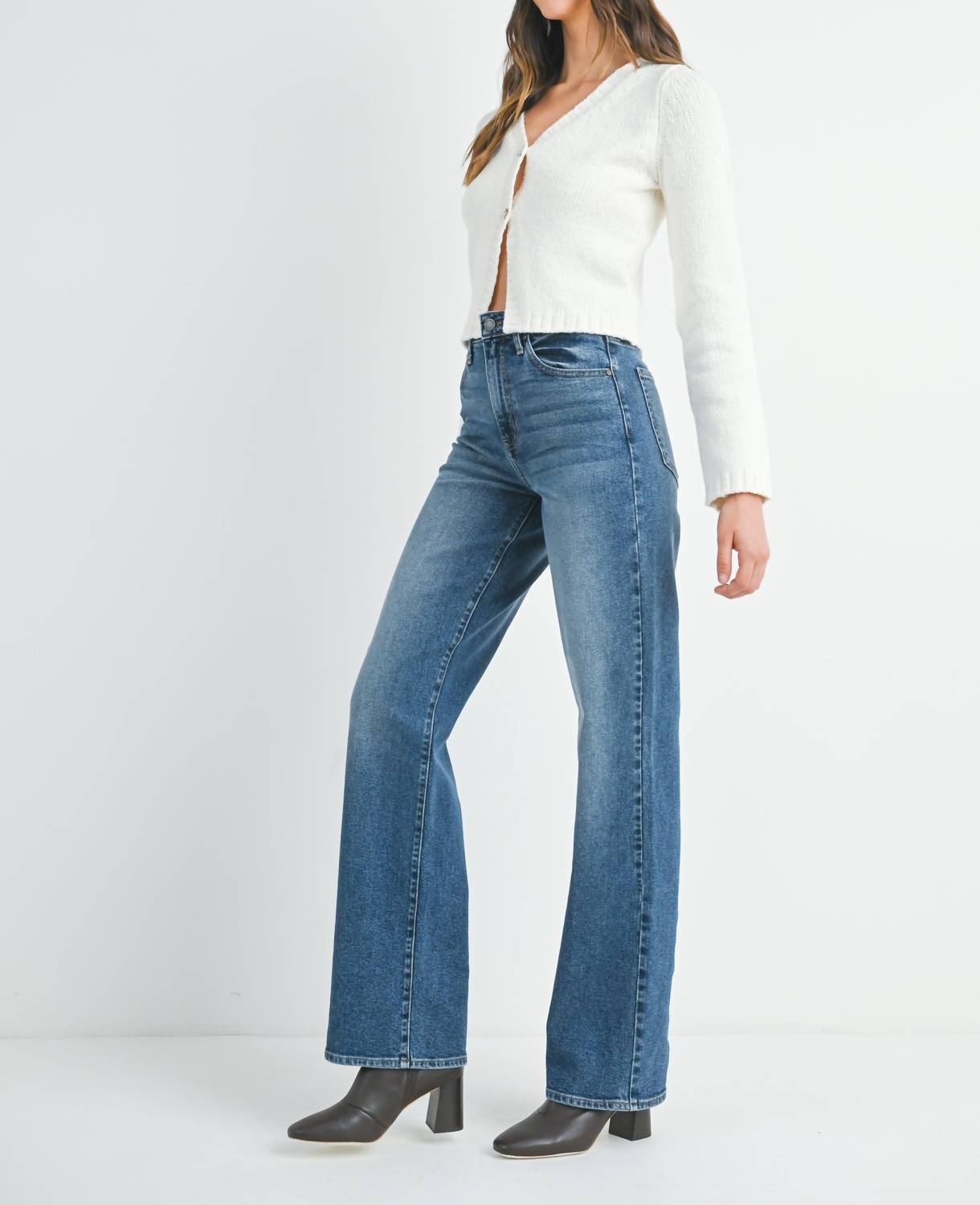 Just Black Denim - Longer Length Straight Jeans