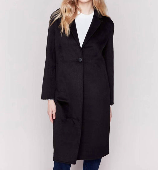 Charlie B - Double Face Wool Blend Long Coat