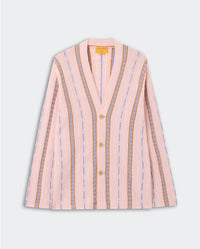 Guest In Residence Baja Everywear Cardigan in residence baja everywear cardigan in powder pink - women's cardigan - view 5