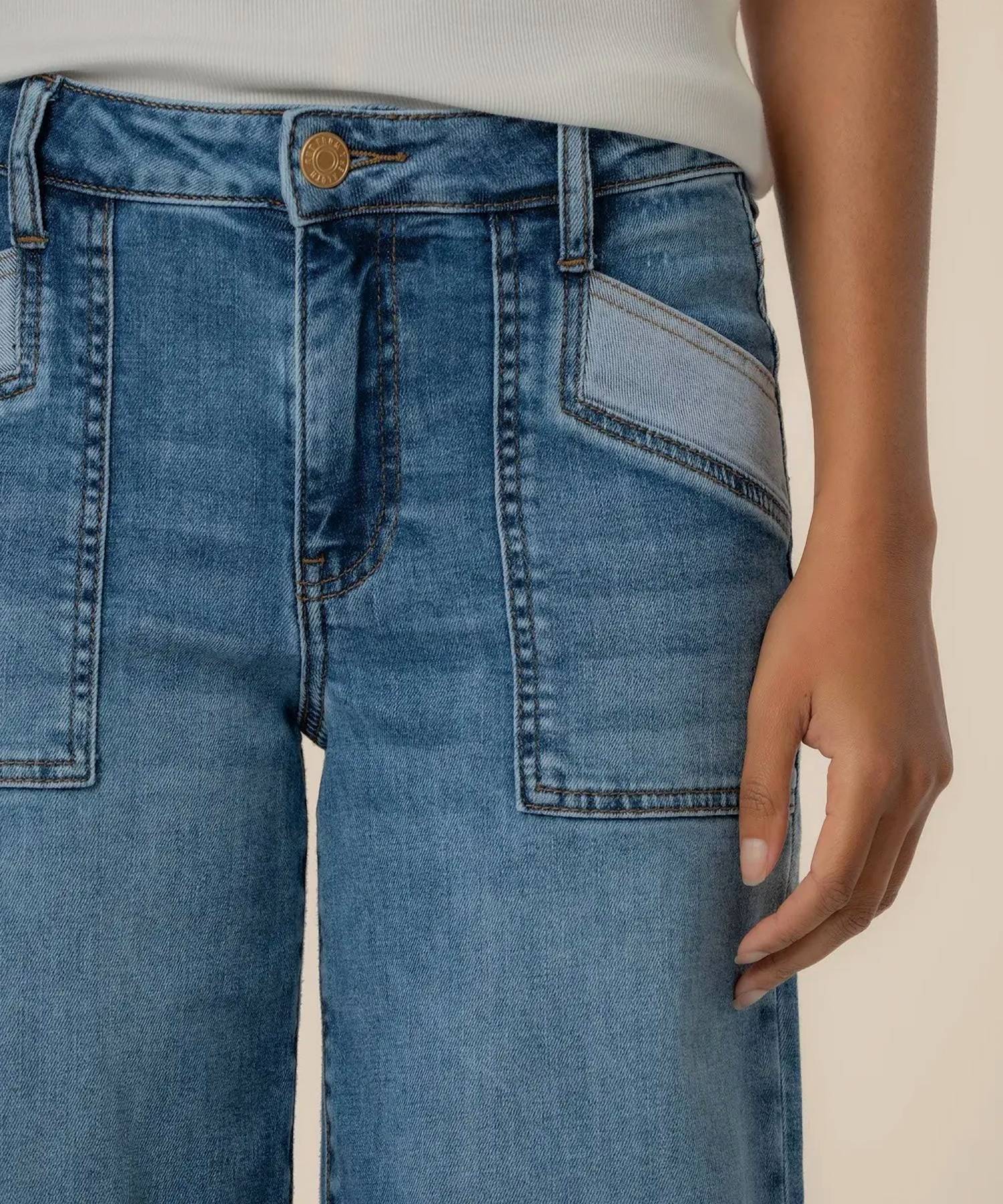 Kut From The Kloth - Maya Front Pocket Raw Hem Jeans