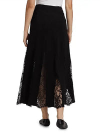 A.L.C. Mira Lace A-line Maxi Skirt in black - women's skirt - view 4