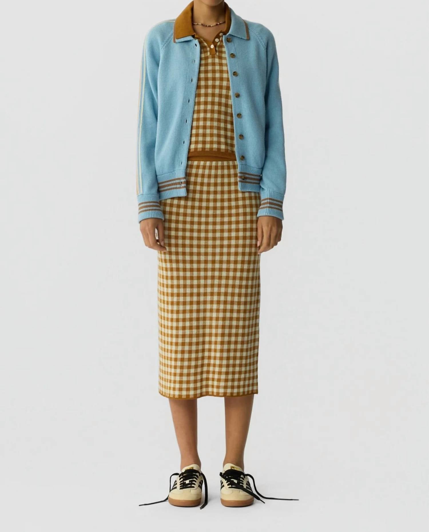 Guest In Residence - Gingham Long Skirt