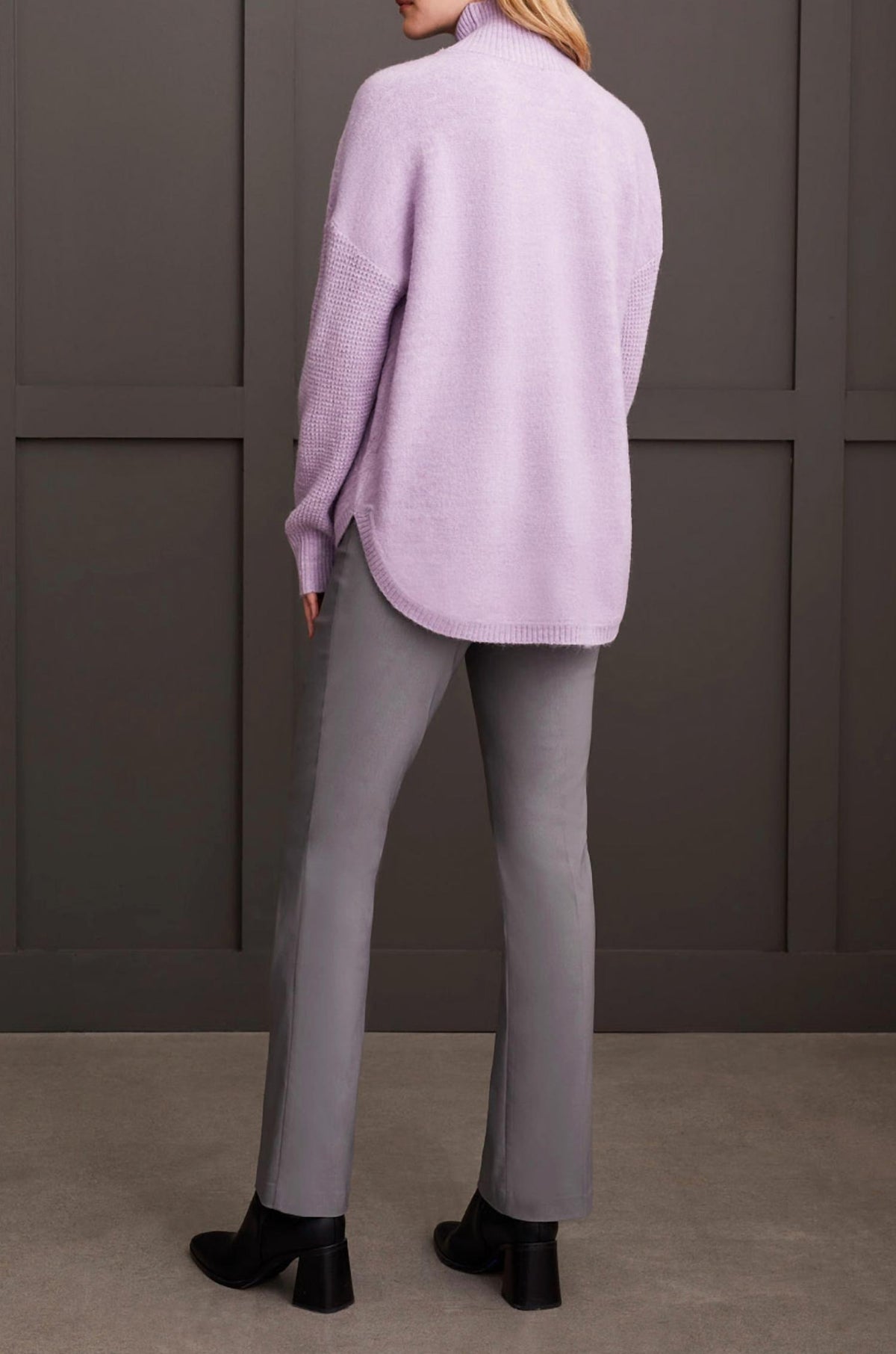 Tribal - Textured Mock Neck Sweater