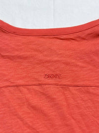 Dkny - V-inset Roll-sleeve T-shirt