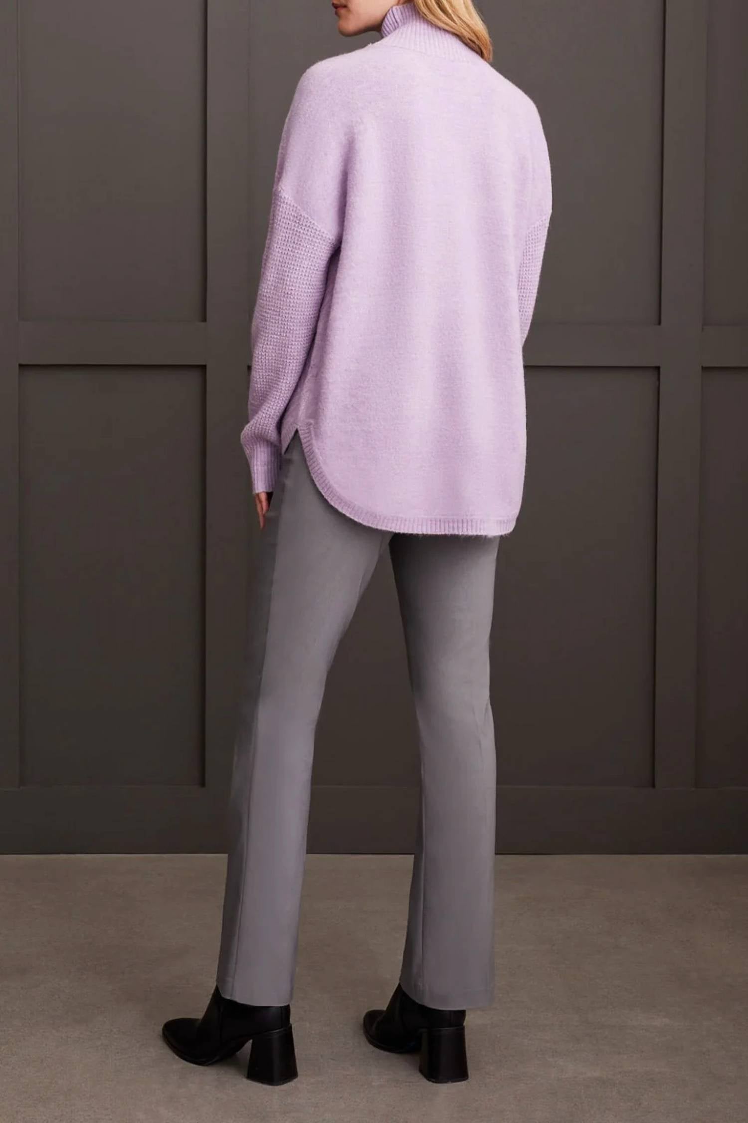 Tribal - Textured Mock Neck Sweater