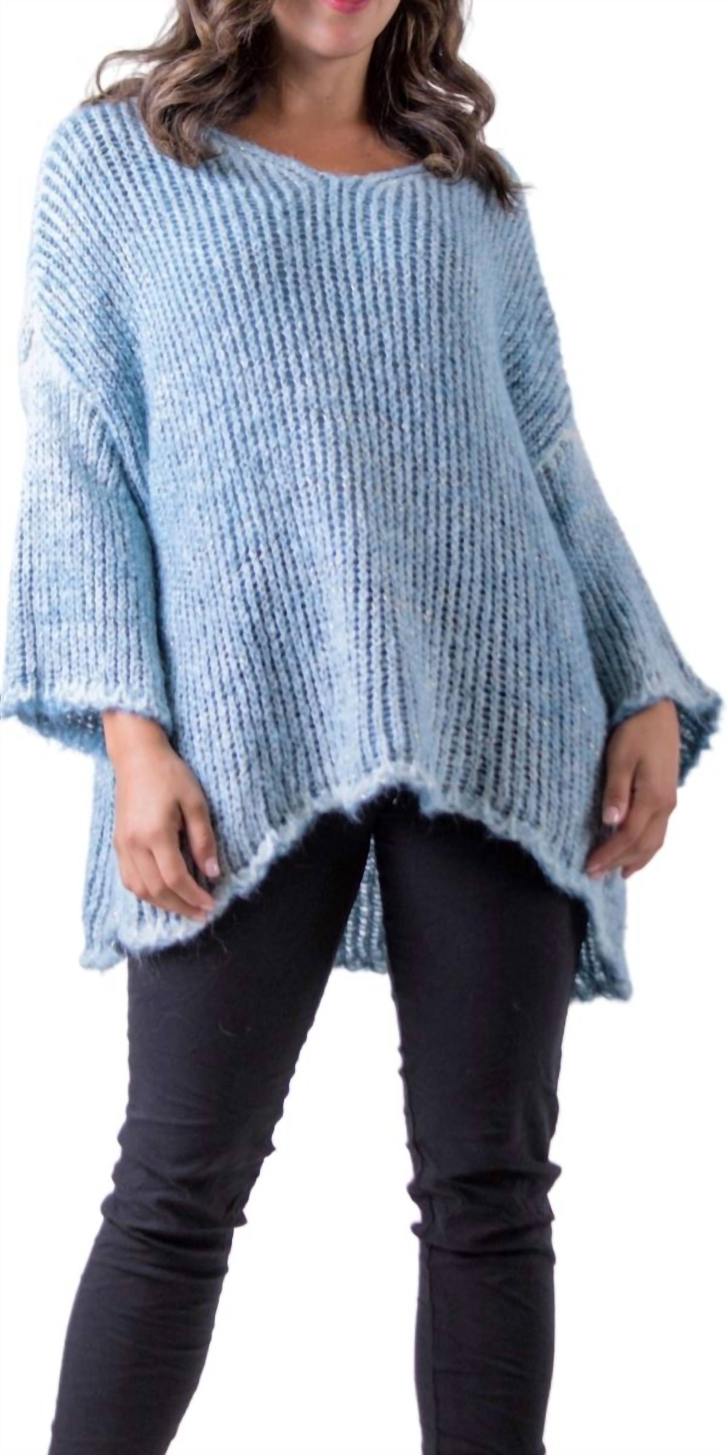 Gigi Moda - Ampio Knit Scoop Neck Sweater