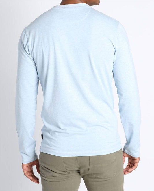 Jachs New York - Cotton Modal Blend Long Sleeve Henley Shirt