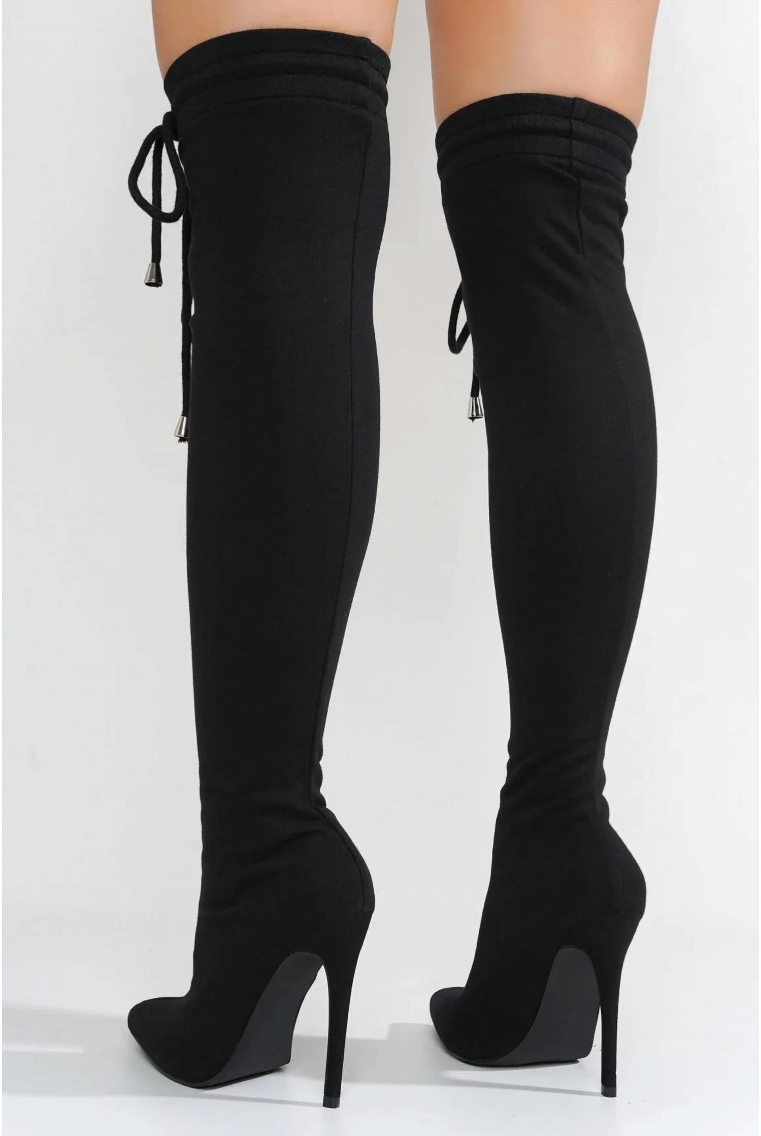 Cape Robbin - Women's Cahoka Thigh High Sweat Boots
