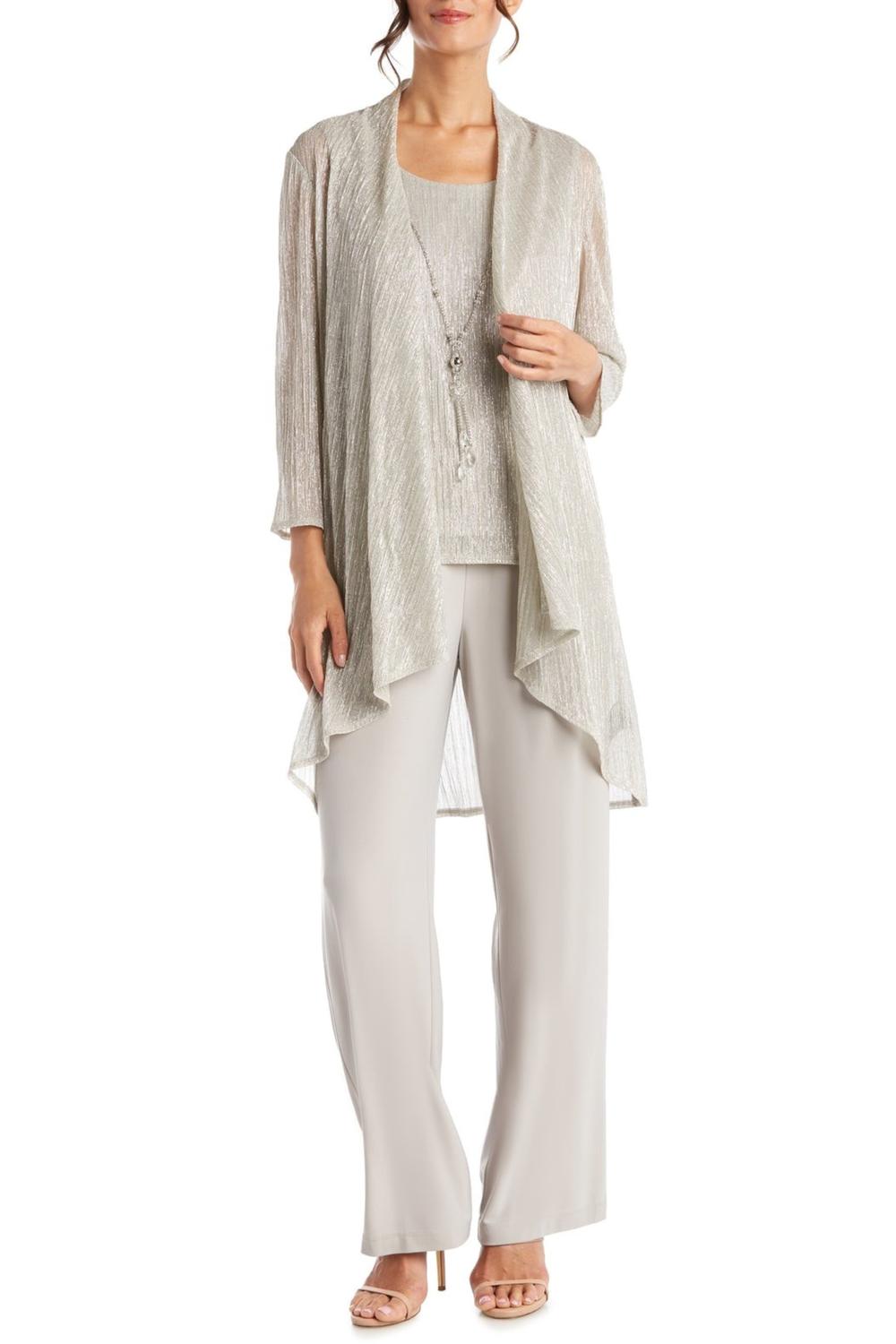 R&M Richards - Metallic 3-piece Dressy Pant Set