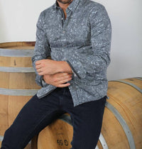 Eight X - Sketch Paisley Button Down Shirt With Trim