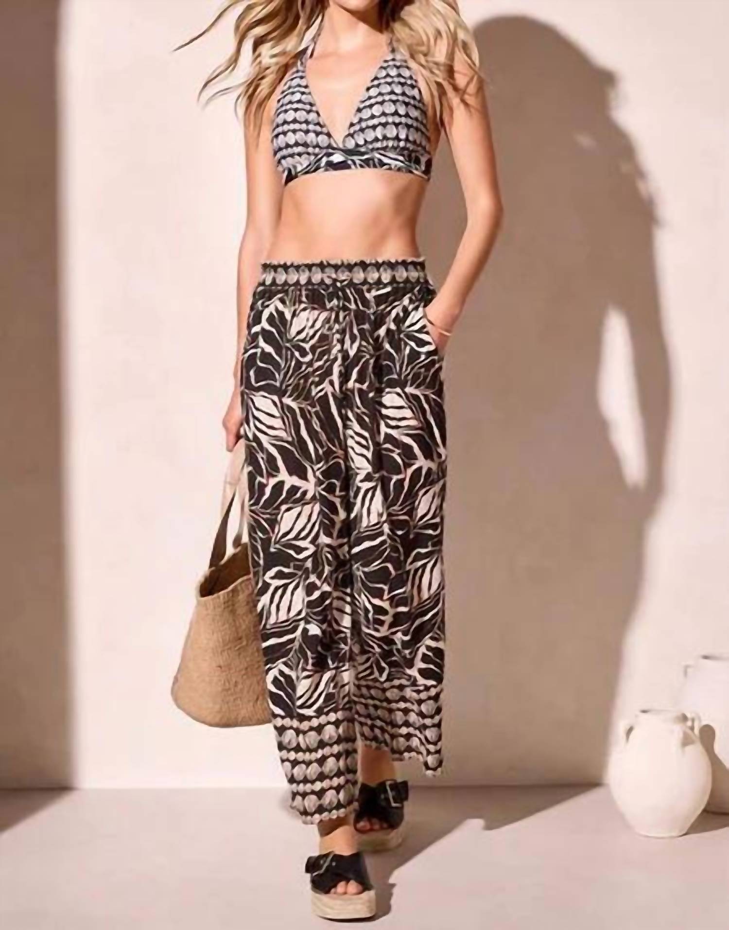 TRIBAL Reversible Bikini Top in sand dune - women's swimwear - alternate view