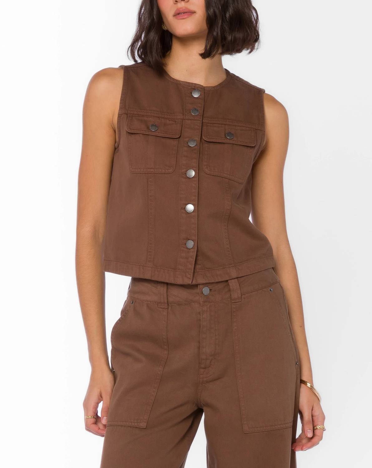 Velvet Heart - Britton Button-up Vest