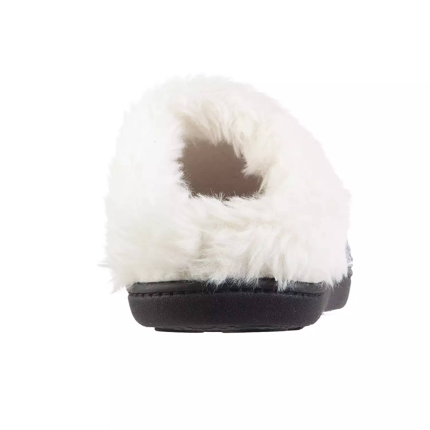 Isotoner - Women's Erin Rib Knit Chenille Hoodback Slippers