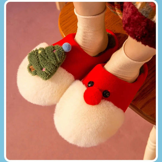 Katydid - Women Rocking Around the Christmas Tree Fuzzy Slippers