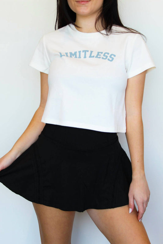 Isle By Melis Kozan - Limitless Varsity Cropped Tee