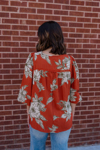 Easel - Amanda Floral Top