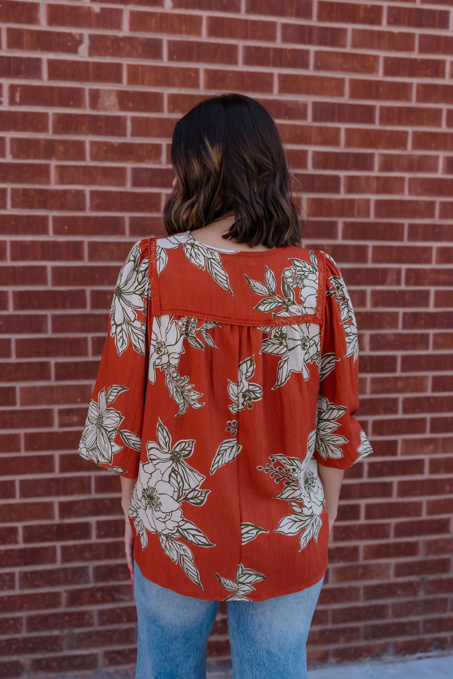 Easel - Amanda Floral Top