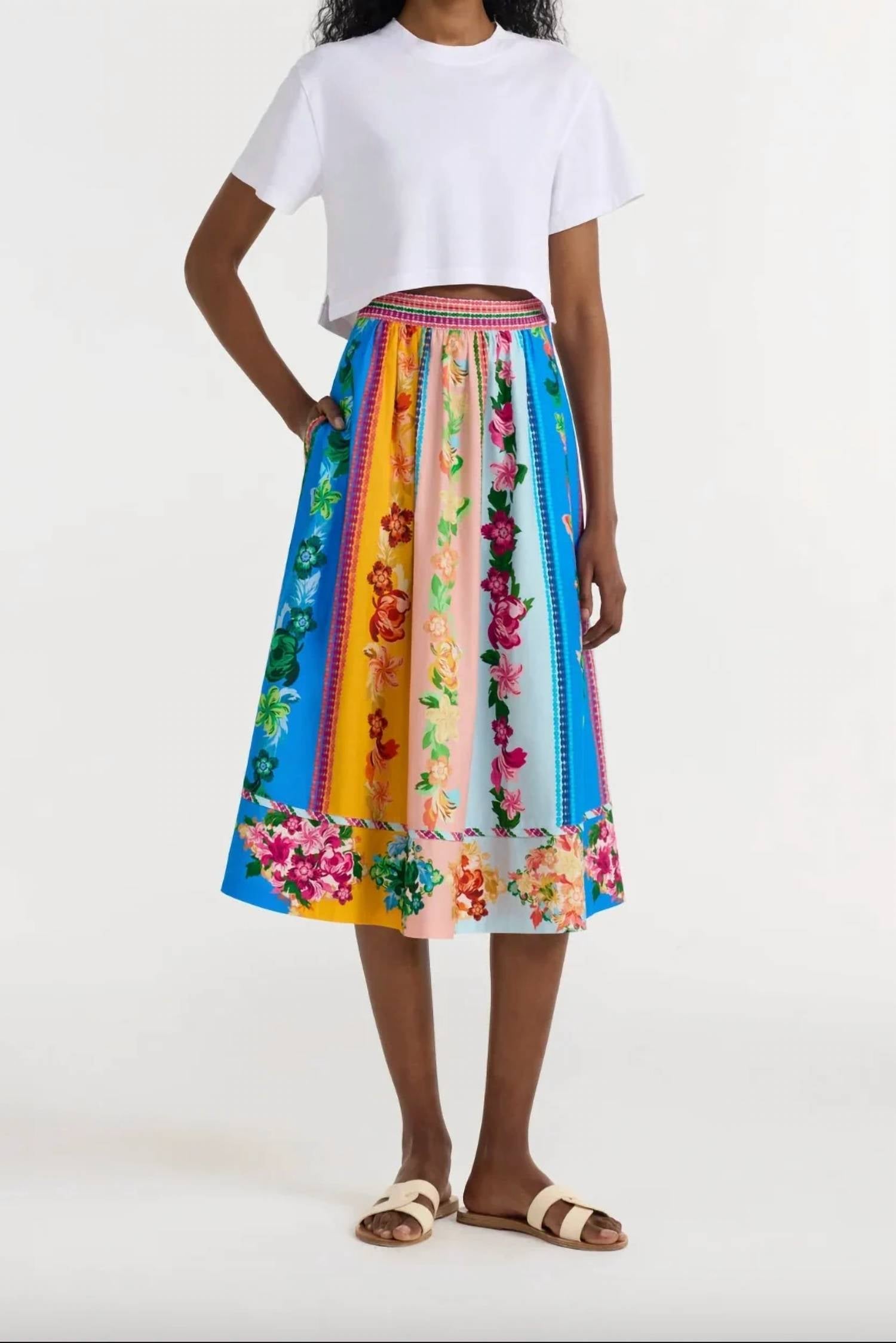 Saloni - Pia Midi Skirt