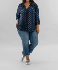 Nydj - Pintuck Button Down Blouse - Plus