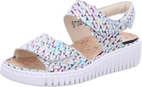 Waldlaufer Women’s Willow Wedge Sandal in multi - women's sandal - alternate view