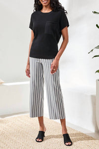 Tribal - PULL ON CROP WITH BUTTON TAB PANTS