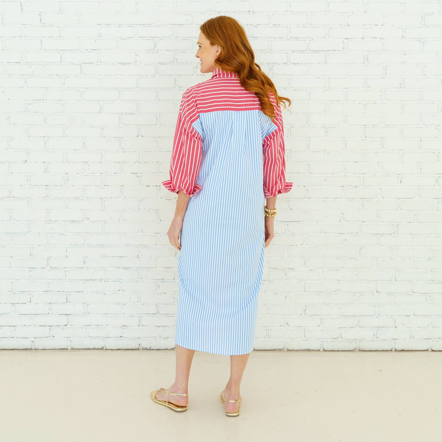 Caryn Lawn - Libby Stripe Midi Dress