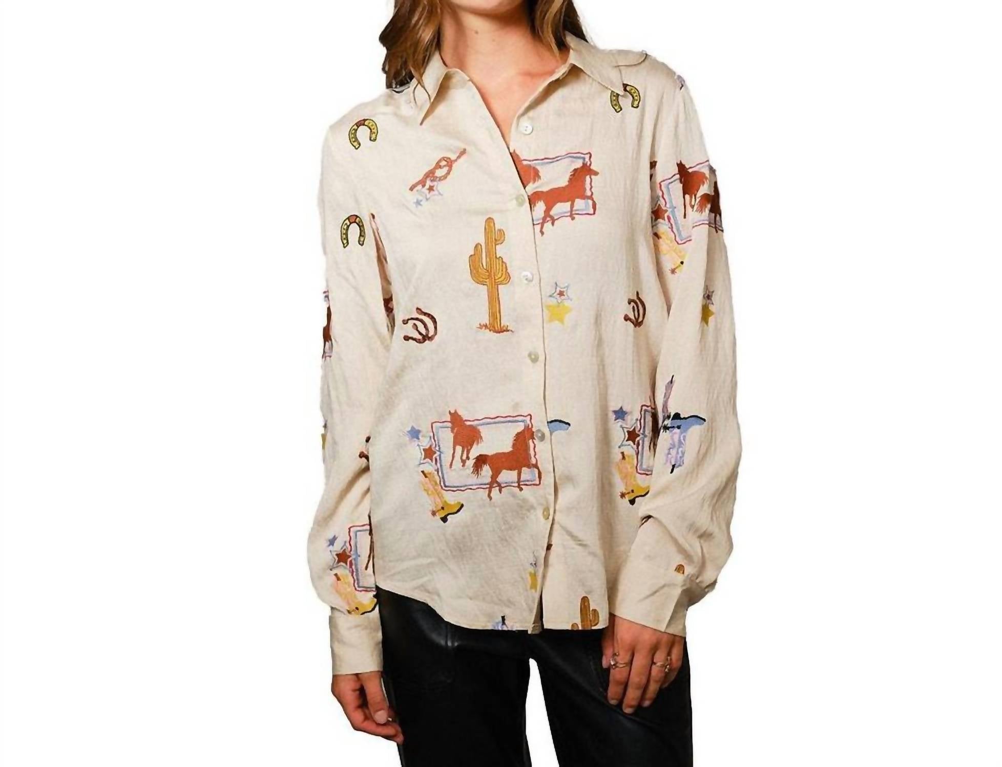 Blue B - Hawkins Embroidered Long Sleeve Shirt