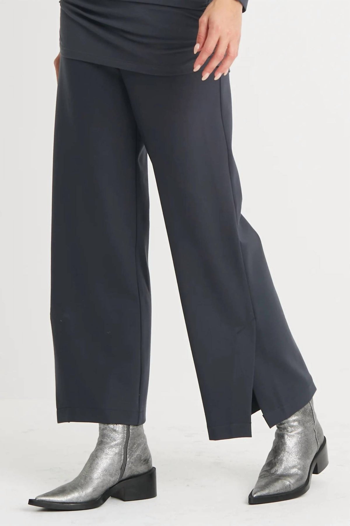 Planet By Lauren G. - SCUBA SIDE SLIT PANT