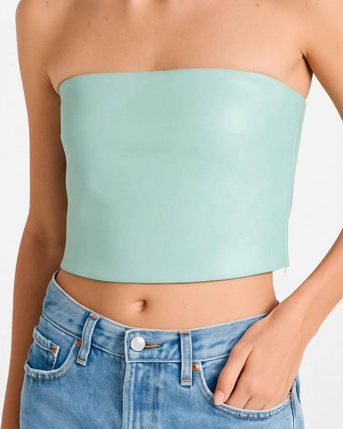 Susana Monaco - Faux Leather Tube Top