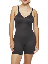 TC Fine Intimates Dress Rehearsal Low-back Mid-thigh Shaping Bodysuit in black - women's shirt