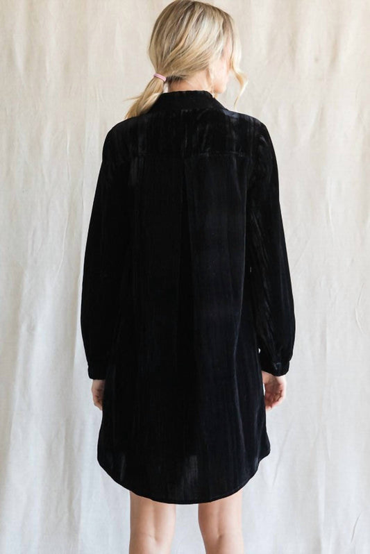 Jodifl - Velvet Shirt Dress