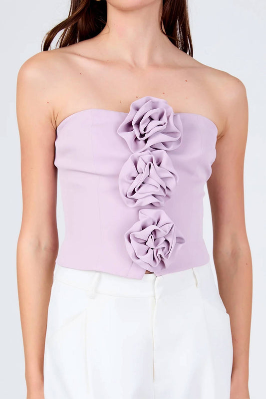 Endless Rose - strapless rose top