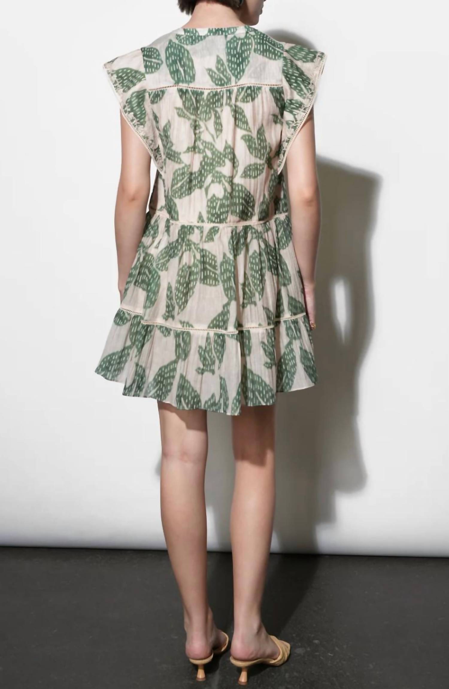 Greylin - Women's Briar Tiered Embroidered Shift Mini Dress