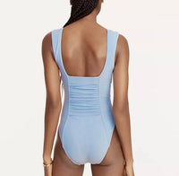 J.Crew - Ruched Squareneck One-piece Swimsuit