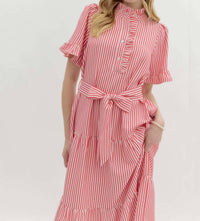 Entro - Tiered Skirt Midi Dress