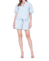 Joy Joy - Belted Elastic Waist Short