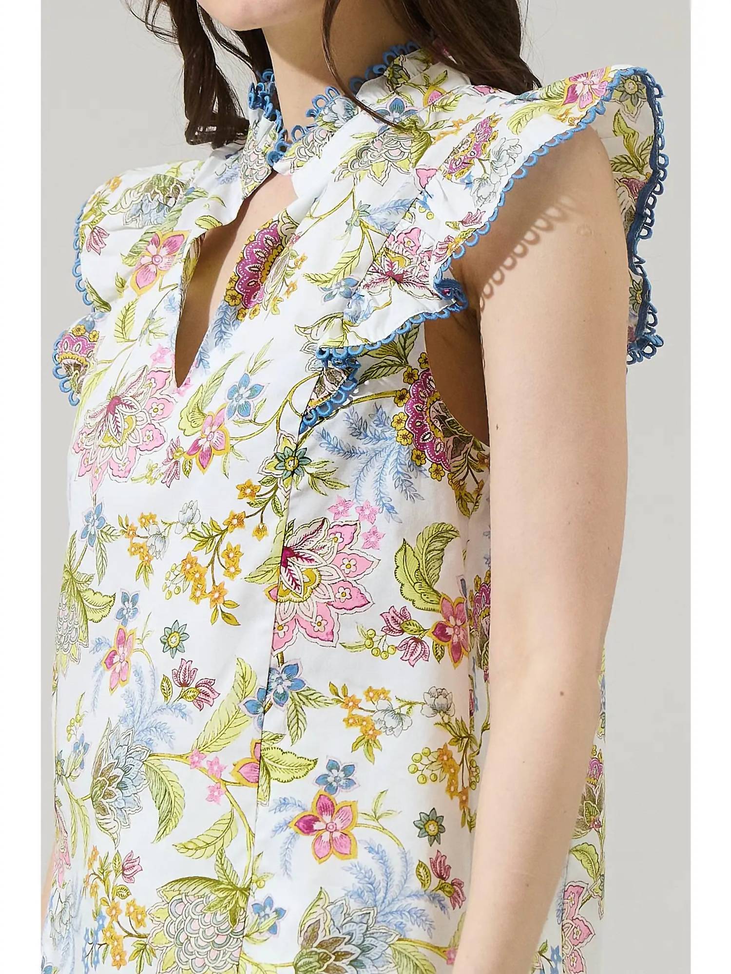 Thml - Rae Floral Ruffle Top