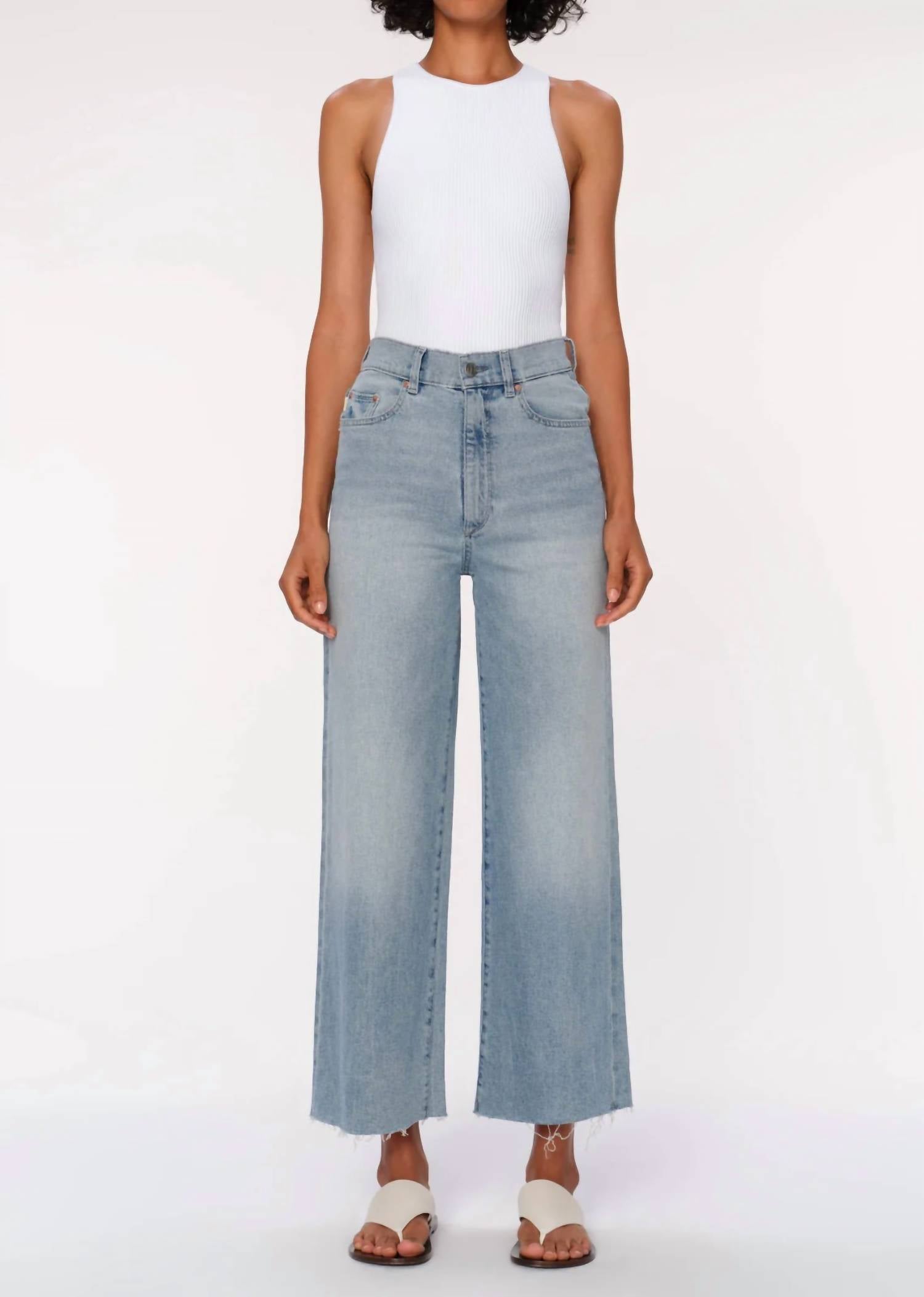DL1961 - Women's Hepburn Wide Leg Denim Pants in freshwater - women's pants