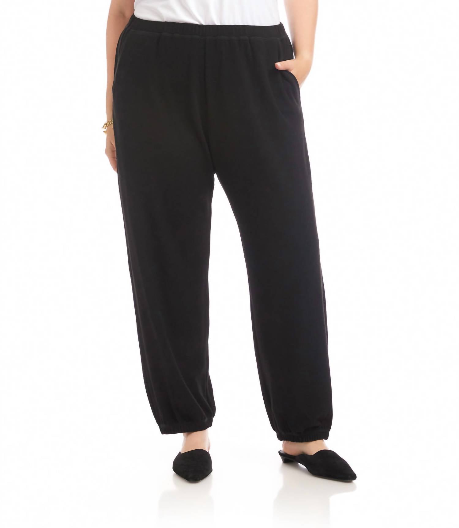 Karen Kane - Pull-on Jogger Sweatpants - Plus