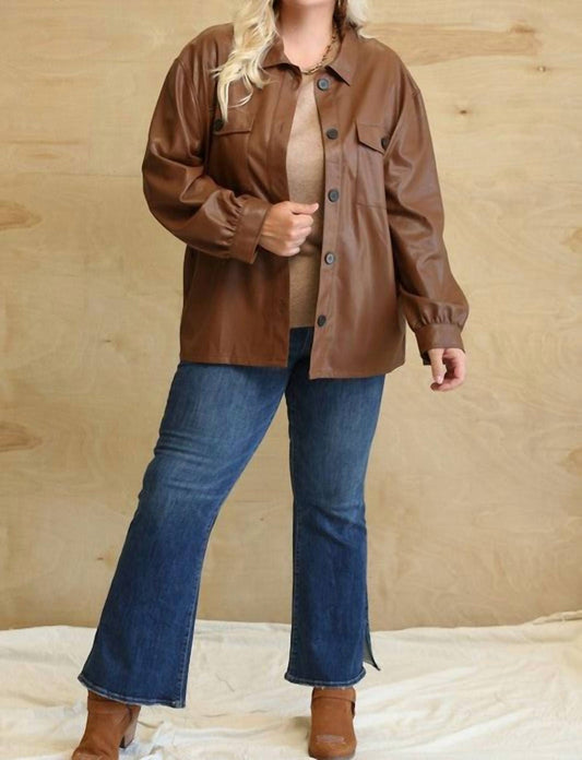 Gigio - Leather Shacket