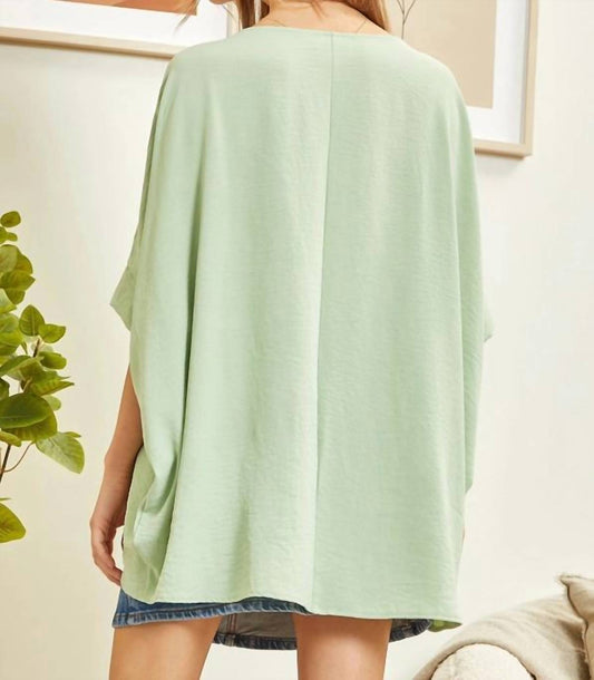 Andree By Unit - Dolman Sleeve Poncho Style Top