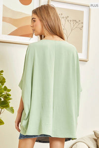 Andree By Unit - Dolman Sleeve Poncho Style Top