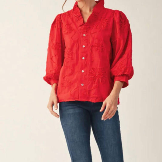 Jodifl - Textured Floral Top